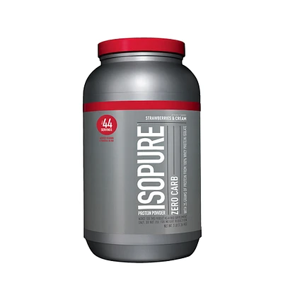 Isopure Zero Carb - Strawberries and Cream (44 Servings) 3 lbs.
