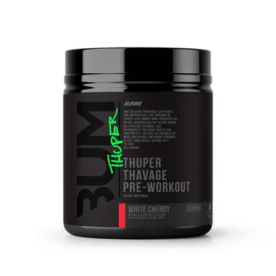 Raw Nutrition Thuper Thavage Pre-Workout - White Cherry (20 Servings)