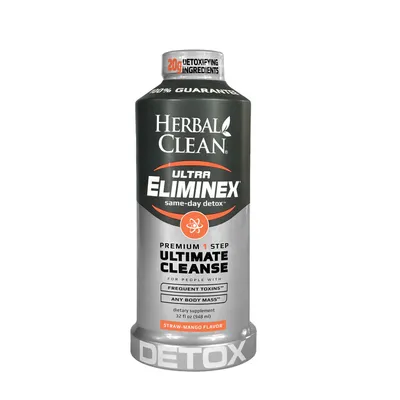 Herbal Clean Ultra Eliminex Detox - Straw-Mango - 32 Oz. (1 Serving)