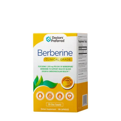 Doctors' Preferred Berberine Clinical Grade Healthy - 90 Capsules (30 Servings)