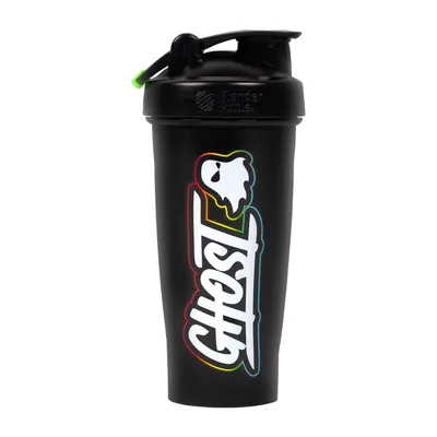 GHOST Logo Shaker Bottle - Black - 28Oz