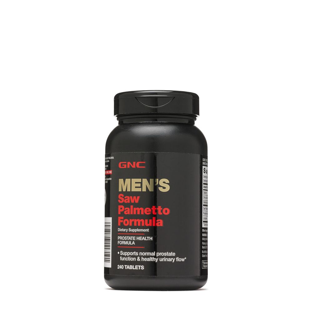 GNC Men's Saw Palmetto Formula Healthy - 240 Tablets (120 Servings)