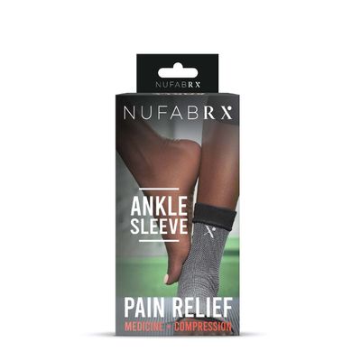 Nufabrx Pain Relief Compress Ankle Sleeve - 1 Box