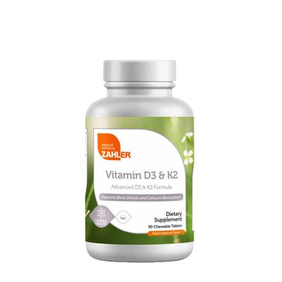 ZAHLER Vitamin D3 and K2 - 90 Tablets (90 Servings)