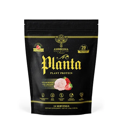 Planta Plant Protein Vegan - Strawberry Ice Cream (14 Servings)