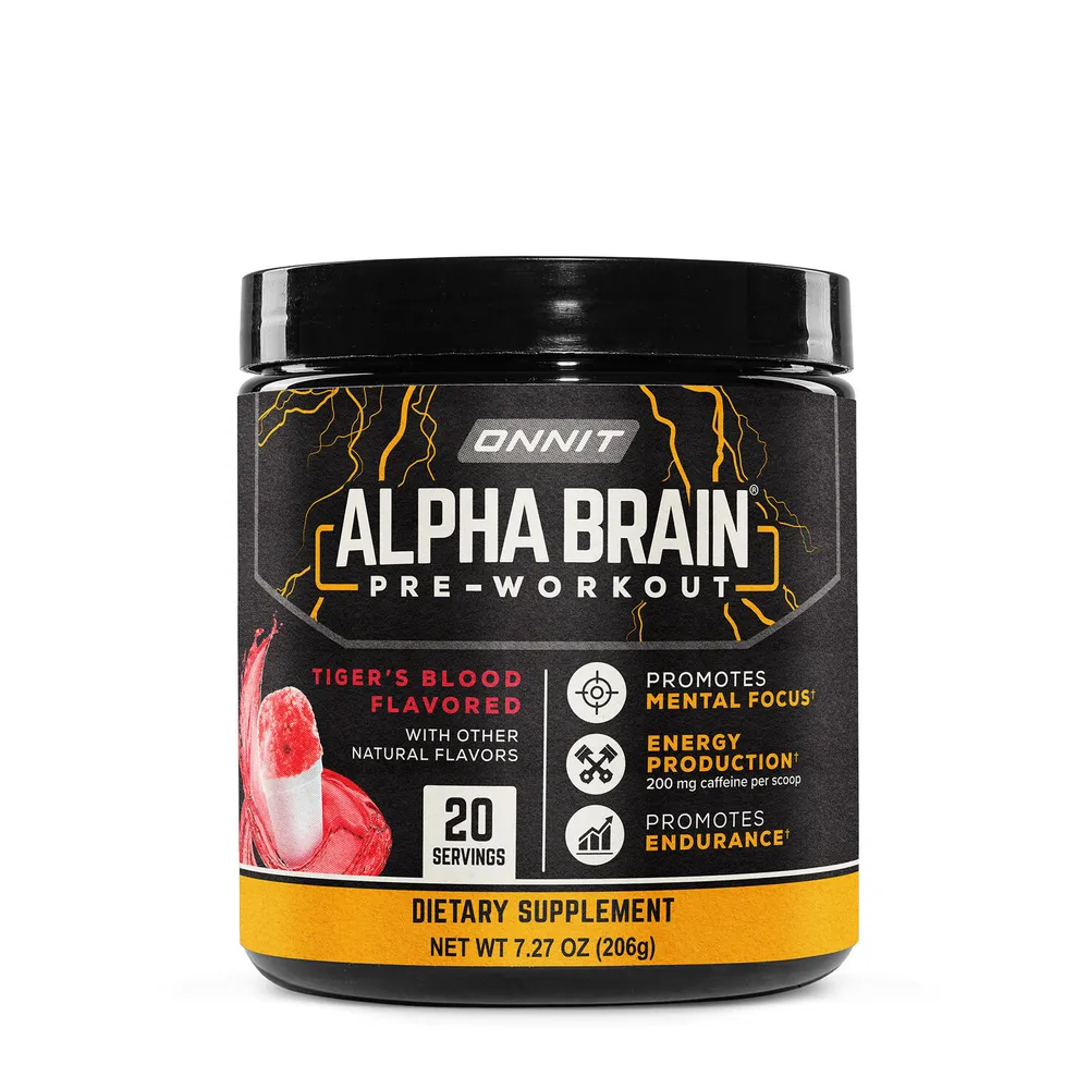Onnit Alpha Brain Pre-Workout - Tigers Blood (20 Servings)