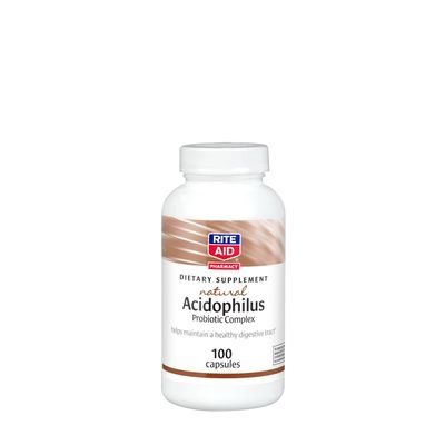 Rite Aid Natural Acidophilus Probiotic Complex - 100 Capsules