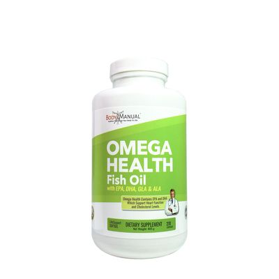 Body Manual Omega Health Fish Oil - 270 Softgels (90 Servings)