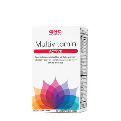 GNC Women's Multivitamin Active - 180 Caplets (90 Servings)