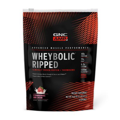 GNC AMP Wheybolic Ripped - Strawberries and Cream 1.1 Lb - 9 Servings