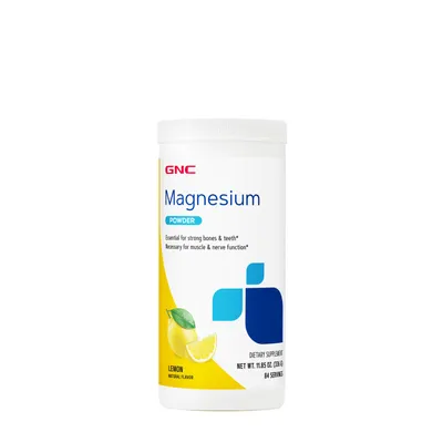 GNC Magnesium Healthy - Lemon Healthy - 11.85Oz. (84 Servings)