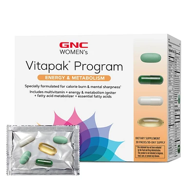 GNC Women's Energy and Metabolism Vitapak Program (30 Servings) Healthy - 30 Pack