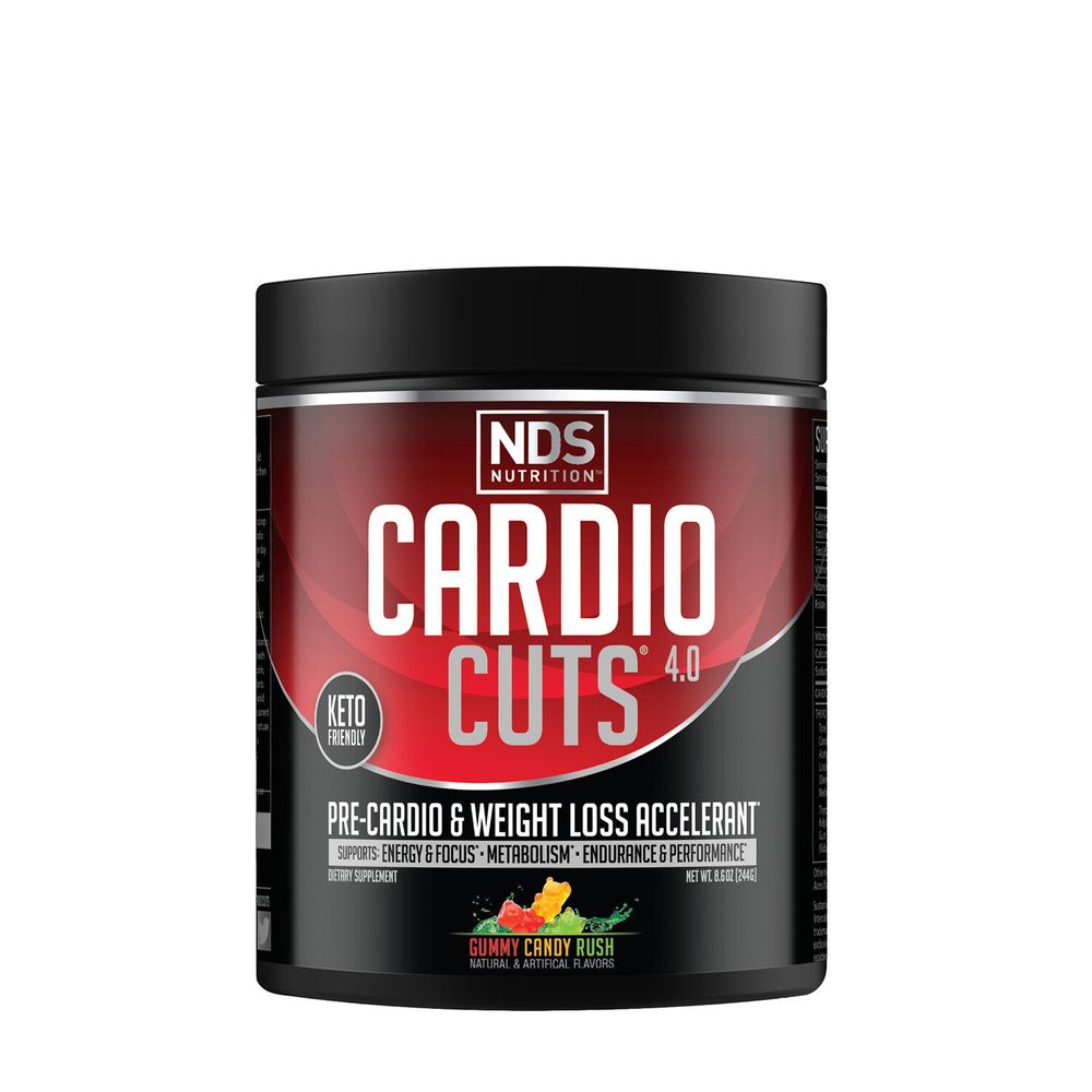 NDS Nutrition Cardio Cuts 4.0, Gummy Candy Rush - 8.6 Oz. (20 Servings)