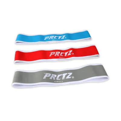 PRCTZ Essential Elastic Fabric Resistance Hip Band/glute Band Set - 3 Pack