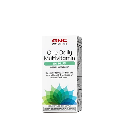 GNC Women's One Daily Multivitamin 50 Plus Healthy - 60 Caplets (60 Servings)