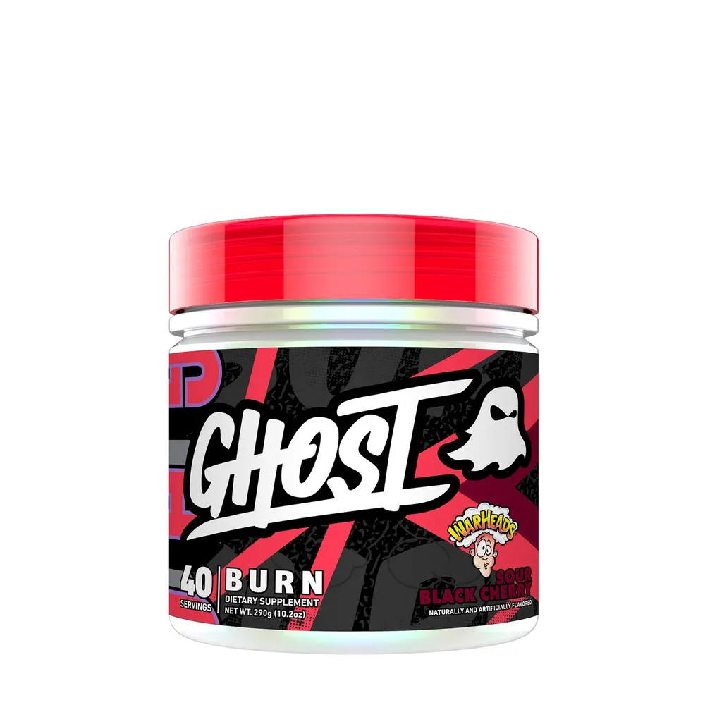 GHOST Burn Black - Sour Black Cherry - 10.2 Oz. (40 Servings)