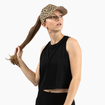 Oak and Reed Ponytail Hat - Leopard - 1