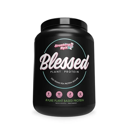 Blessed Plant Protein Powder - Strawberry Mylk (30 Servings)