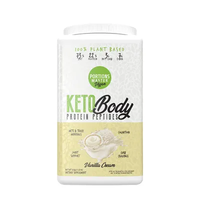 Portions Master Vegan Keto Body Vegan - Vanilla Cream (15 Servings)