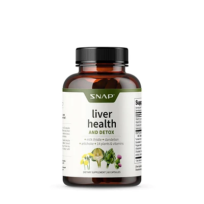 SNAP Supplements Liver Health & Detox - 60 Capsules (30 Servings)