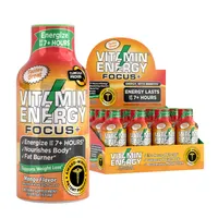 Vitamin Energy Focus + Energy with Benefits - Mango - 1.93 Oz. (12 Bottles)