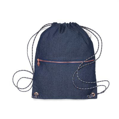 Oak and Reed Nylon Cinch Backpack - Denim - 1 Item
