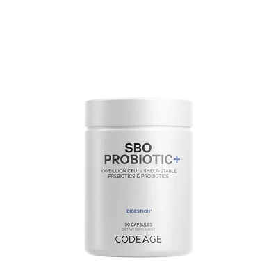 Codeage Sbo Probiotic+ 100 Billion Cfu & Prebiotics Vegan Digestion - 90 Capsules (45 Servings)