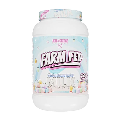 Axe & Sledge Supplements Farm Fed Protein - Marshmallow Milk (28 Servings)