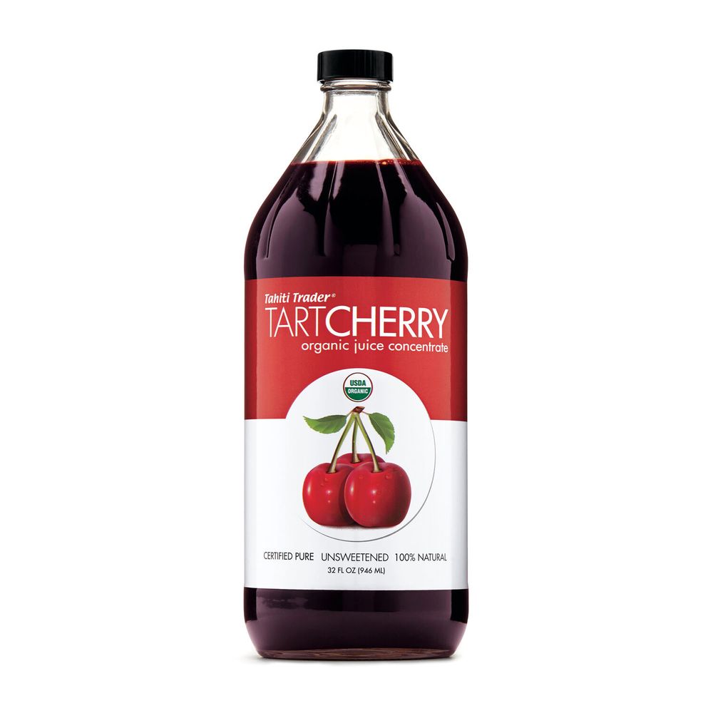 Tahiti Trader Tart Cherry Organic Juice Healthy - 32 Oz. (32 Servings)