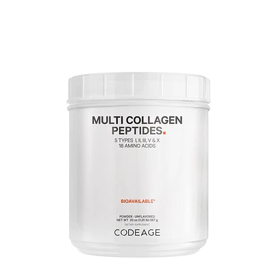 Codeage Hydrolyzed Multi Collagen Peptides Powder Type I - Ii - Iii - V and X - 20 Oz. (63 Servings)