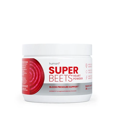 HumanN Superbeets Heart Powder Healthy - Black Cherry 5.3 Oz (30 Servings)