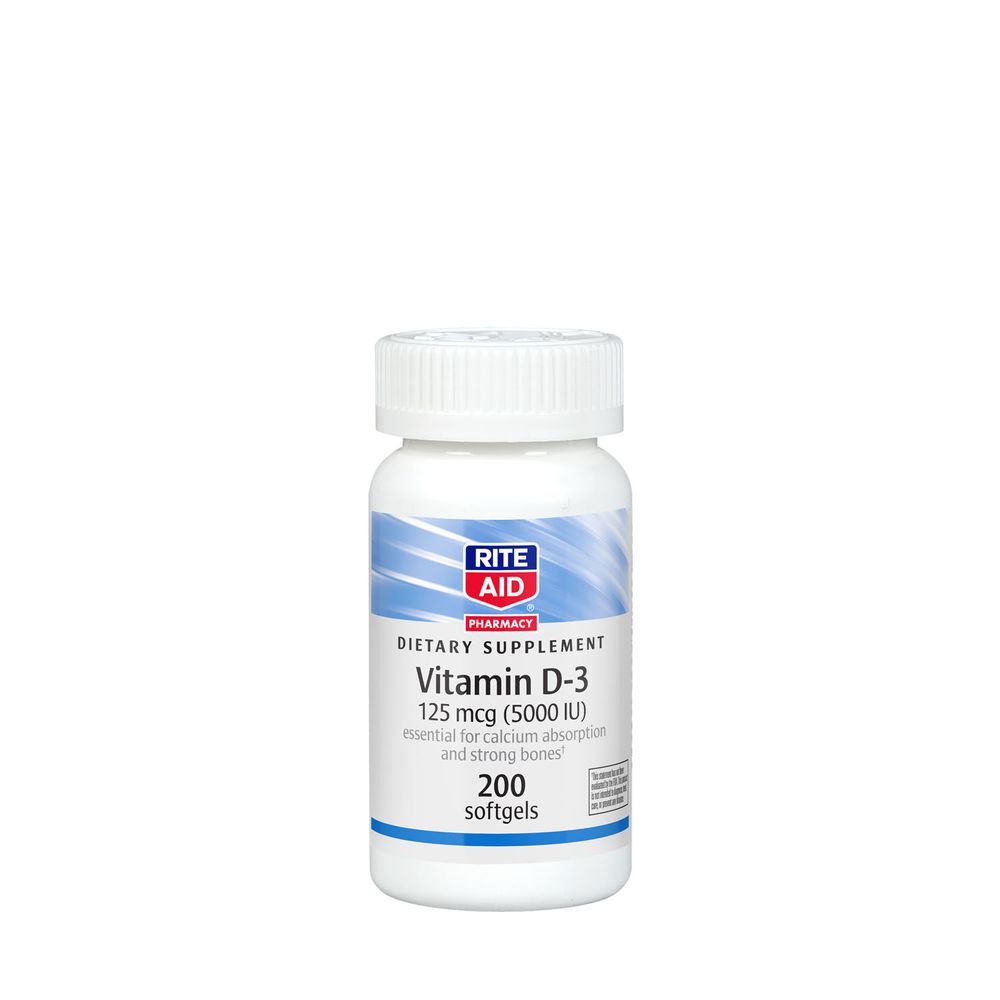 Rite Aid Vitamin D-3 125 Mcg (5000 Iu