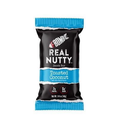 FBOMB Real Nutty Snack Bar - Toasted Coconut - 12 Bars