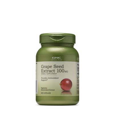 GNC Herbal Plus Grape Seed Extract 100 Mg - 200 Capsules