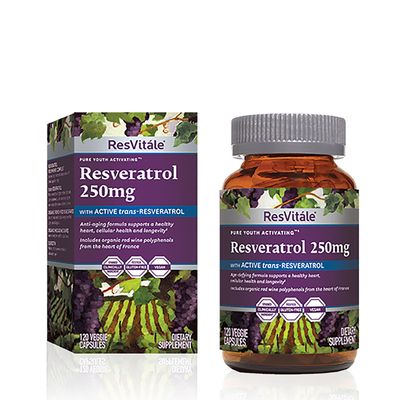 ResVitále Resveratrol 250Mg - 120 Vegetable Capsules (120 Servings)