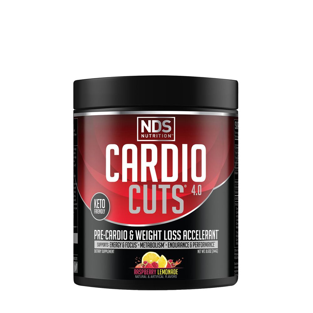 NDS Nutrition Cardio Cuts 4.0, Raspberry Lemonade - 8.6 Oz. (20 Servings)