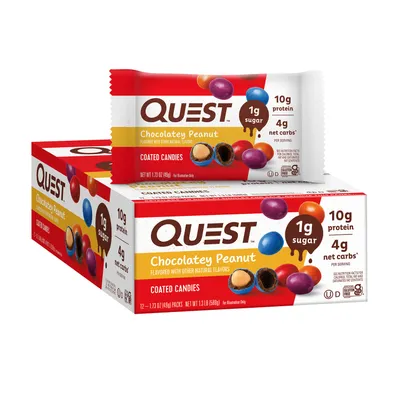 Quest Coated Candies - Chocolatey Peanut - 12 Packs