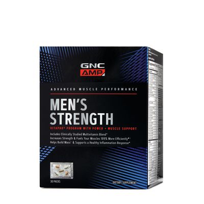 GNC AMP Men's Strength Vitapak Program with Power + Muscle Support - 30 Pack