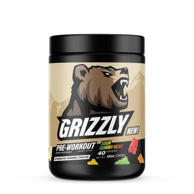 GRIZZLY Pre-Workout - Sour Gummy Bear (40 Servings)