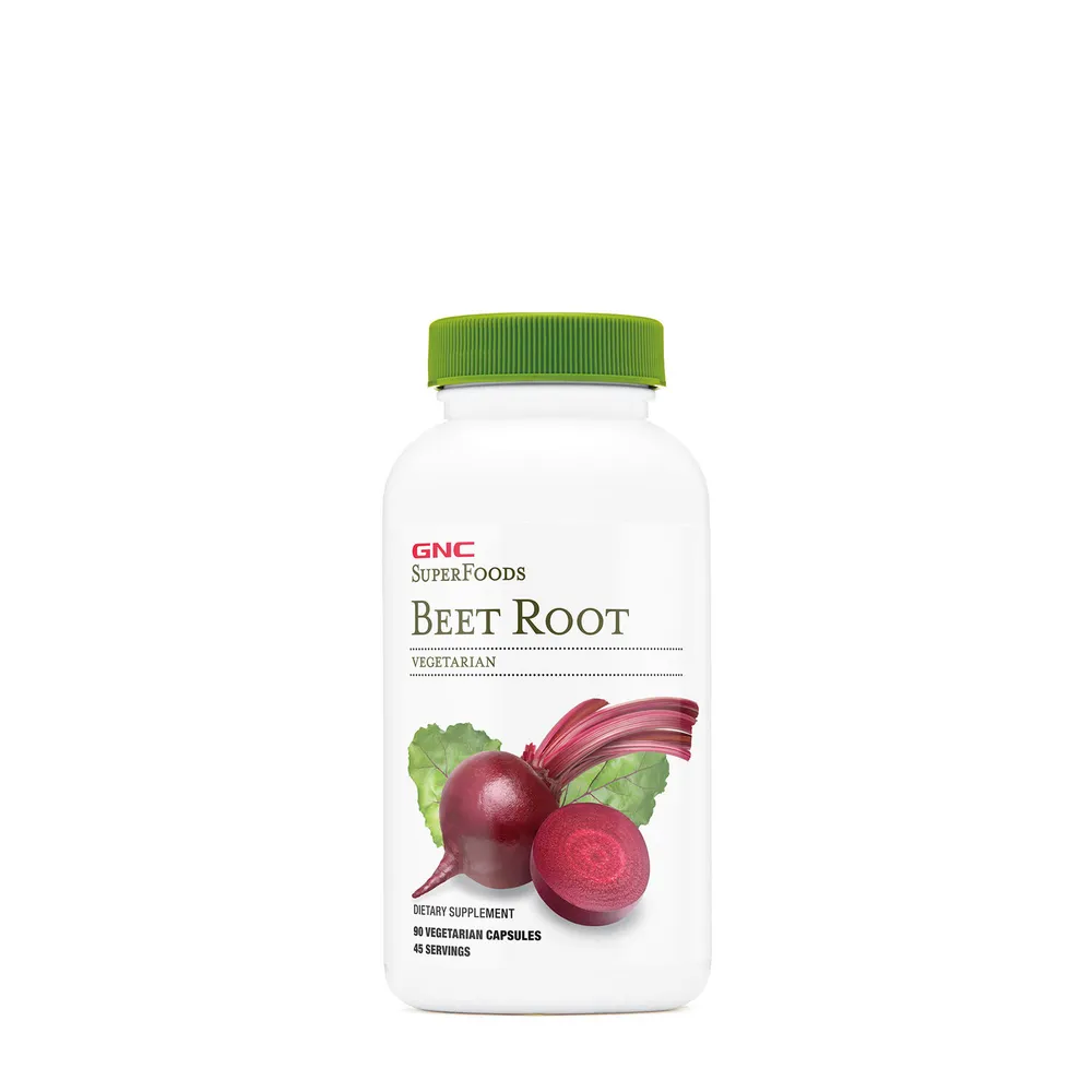 GNC SuperFoods Beet Root - 90 Vegetarian Capsules (45 Servings)