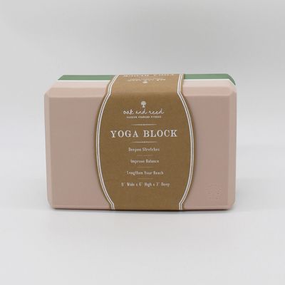 Oak and Reed Colorblock Yoga Block - Seaspray/cameo - 1 Item