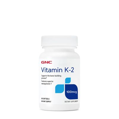 GNC Vitamin K-2 - 100 Mcg - 60 Softgels