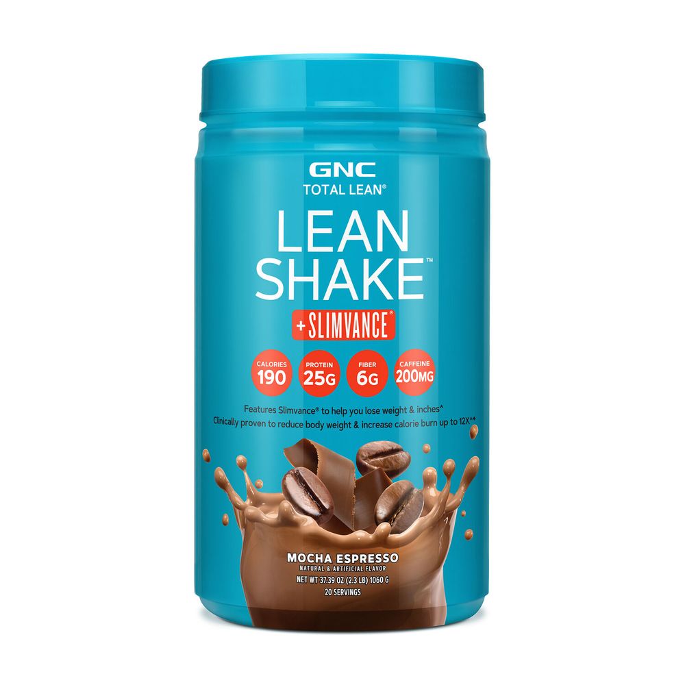 GNC Total Lean Lean Shake + Slimvance Stim Healthy - Mocha Espresso (20 Servings) Healthy - 2.3 lbs.