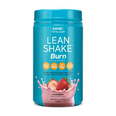 GNC Total Lean Lean Shake Burn - Strawberry - 1.65 Lb.