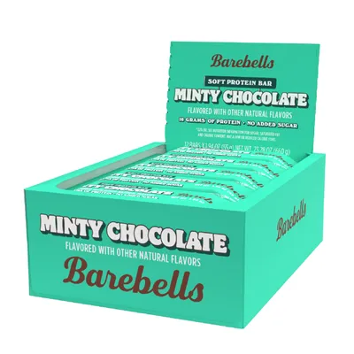 Barebells Soft Protein Bar - Minty Chocolate (12 Bars)