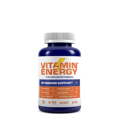 Vitamin Energy 11 in 1 Advanced Formula Immune Support Vitamin C - 60 Vegetarian Capsules (30 Servings)