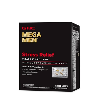 GNC Mega Men Stress Relief Vitapak Program (30 Servings)