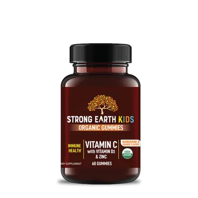 YumVs Kid's Vitamin C with Vitamin D3 + Zinc Vitamin C - Mandarin & Orange Vitamin C - 60 Gummies