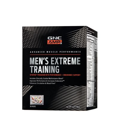 GNC AMP Men's Extreme Training Vitapak Program with Performance + Endurance Support - 30 Day Supply