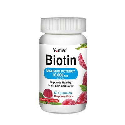 YumVs Biotin 10 Healthy -000 Mcg Healthy - 60 Gummies (30 Servings)